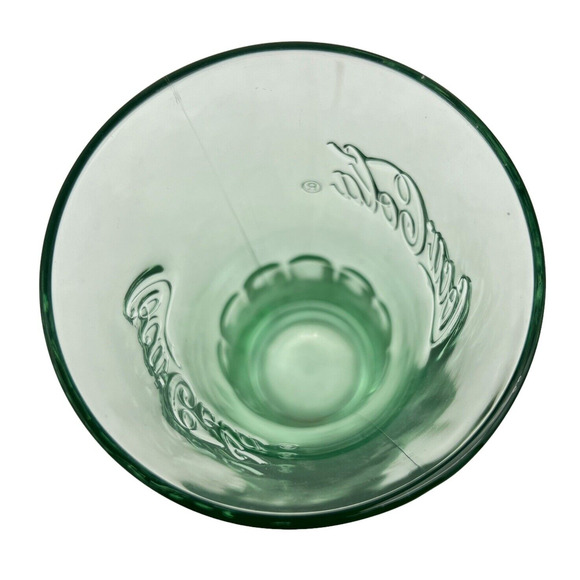 Coca Cola Flared Tumbler Green Tinted Glass VTG Libbey 16 oz Genuine Coke Brand - Picture 4 of 7